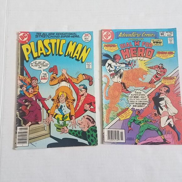 PLASTIC MAN And dial H For Hero DC 2 Comic lot - Picture 1 of 3